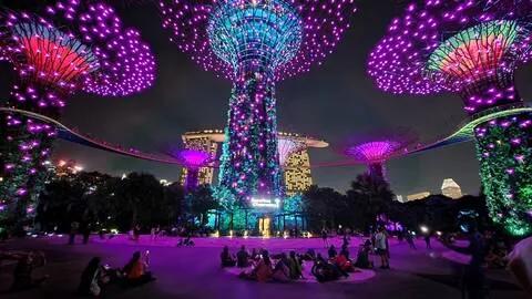 싱가포르 야경투어 끝판왕 (리버크루즈+MBS스펙트라쇼+슈퍼트리가든랩소디쇼+사테거리+루프탑)