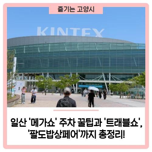 주차 대란 메가쇼, 꿀팁은 여기"... 일산 킨텍스 트래블쇼와 팔도밥상페어까지 총정리