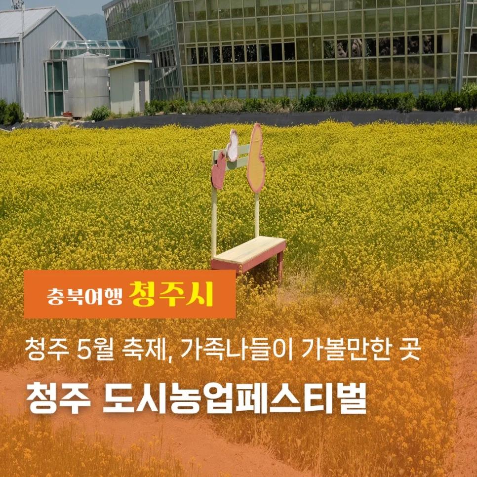 5월 주말, 청주에서 뭐 할까?"... 가족과 함께 즐기는 도시농업페스티벌